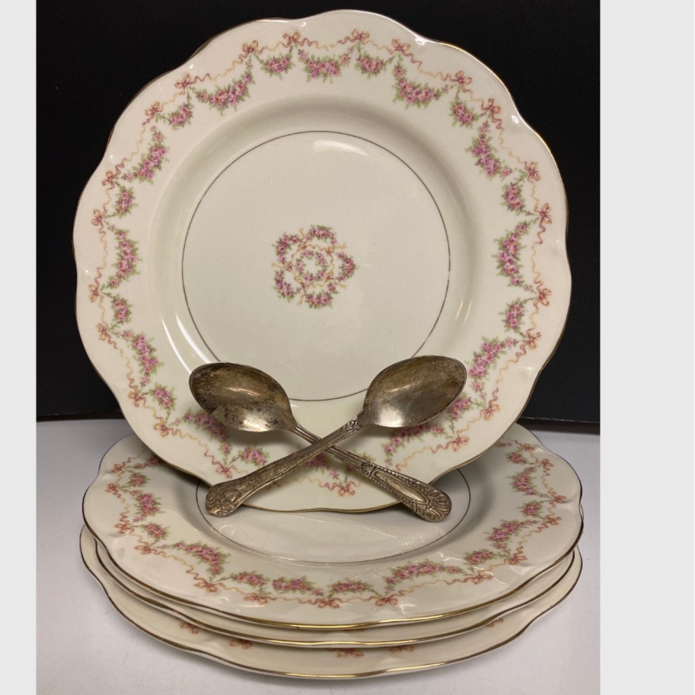 Theodore Haviland New York Hamilton 10 inch Dinner Plate Set of Four